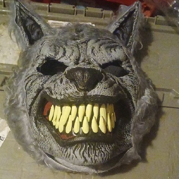 Other - Gray Wolf Mask with Yellow Teeth